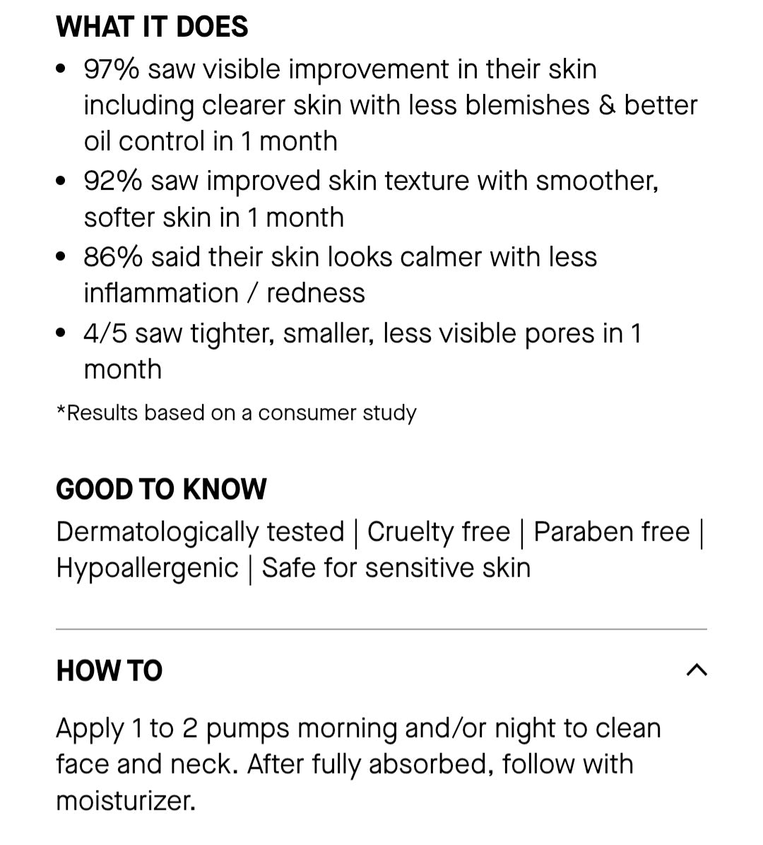 Clarifying prebiotic treatment