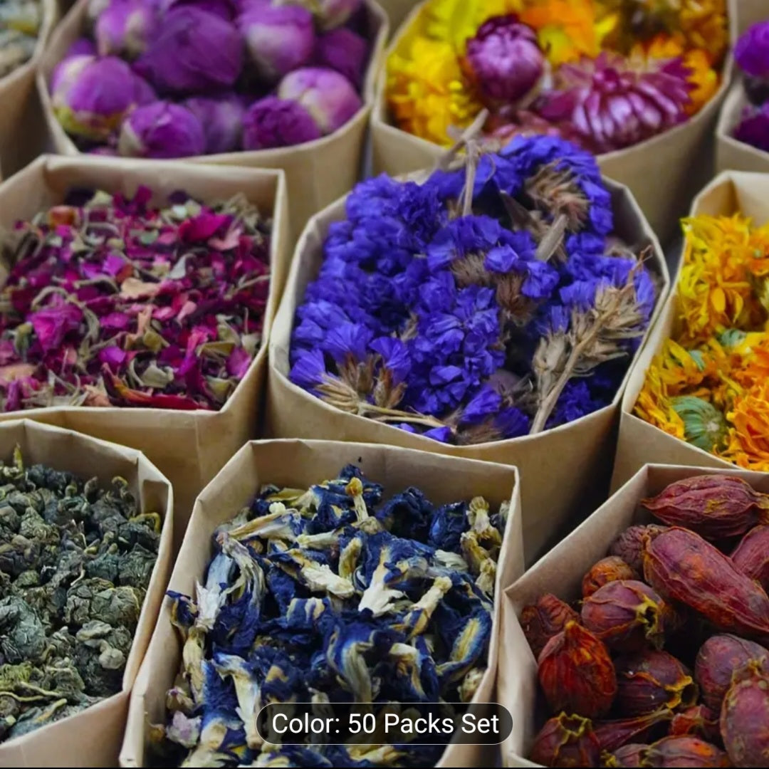 Dried herbs and flowers 50packs