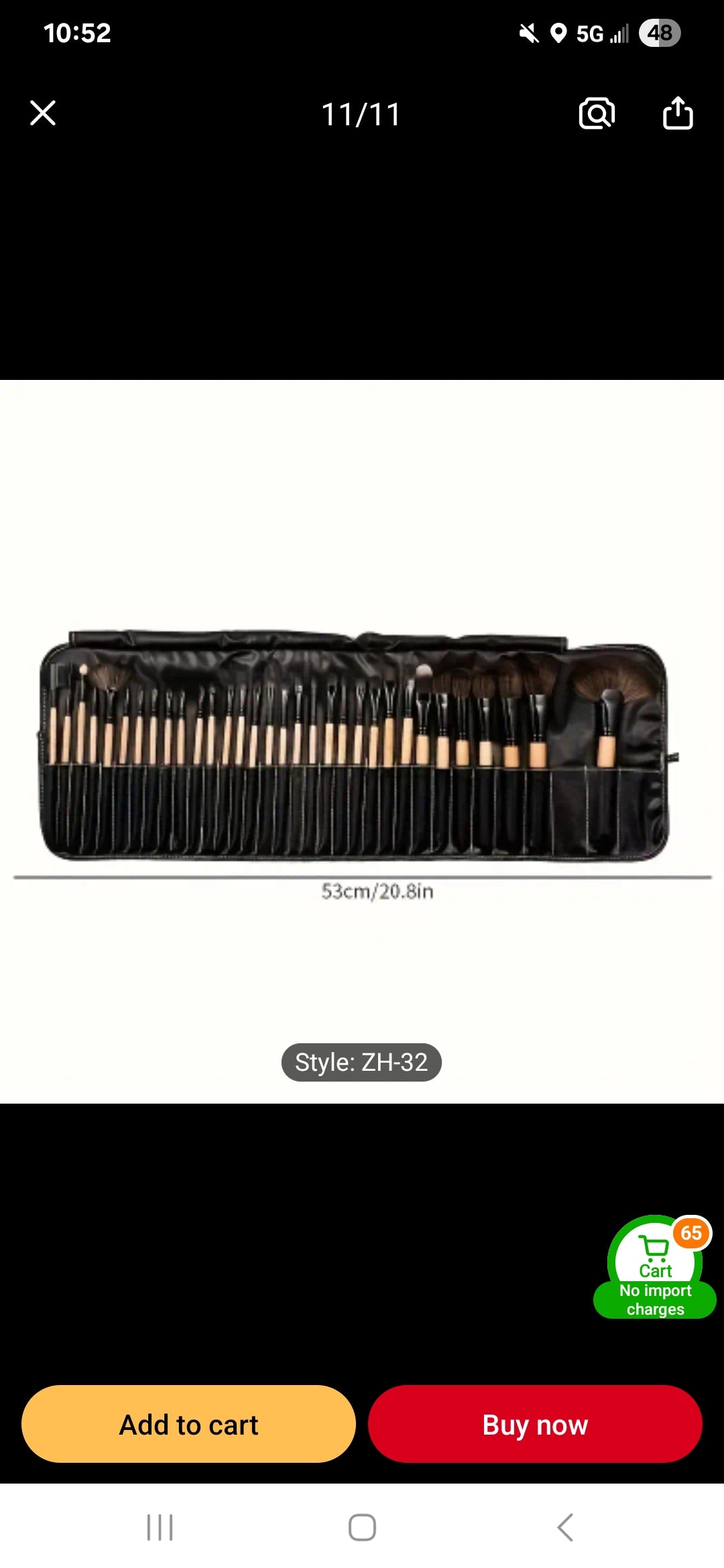 32 piece makeup brush set