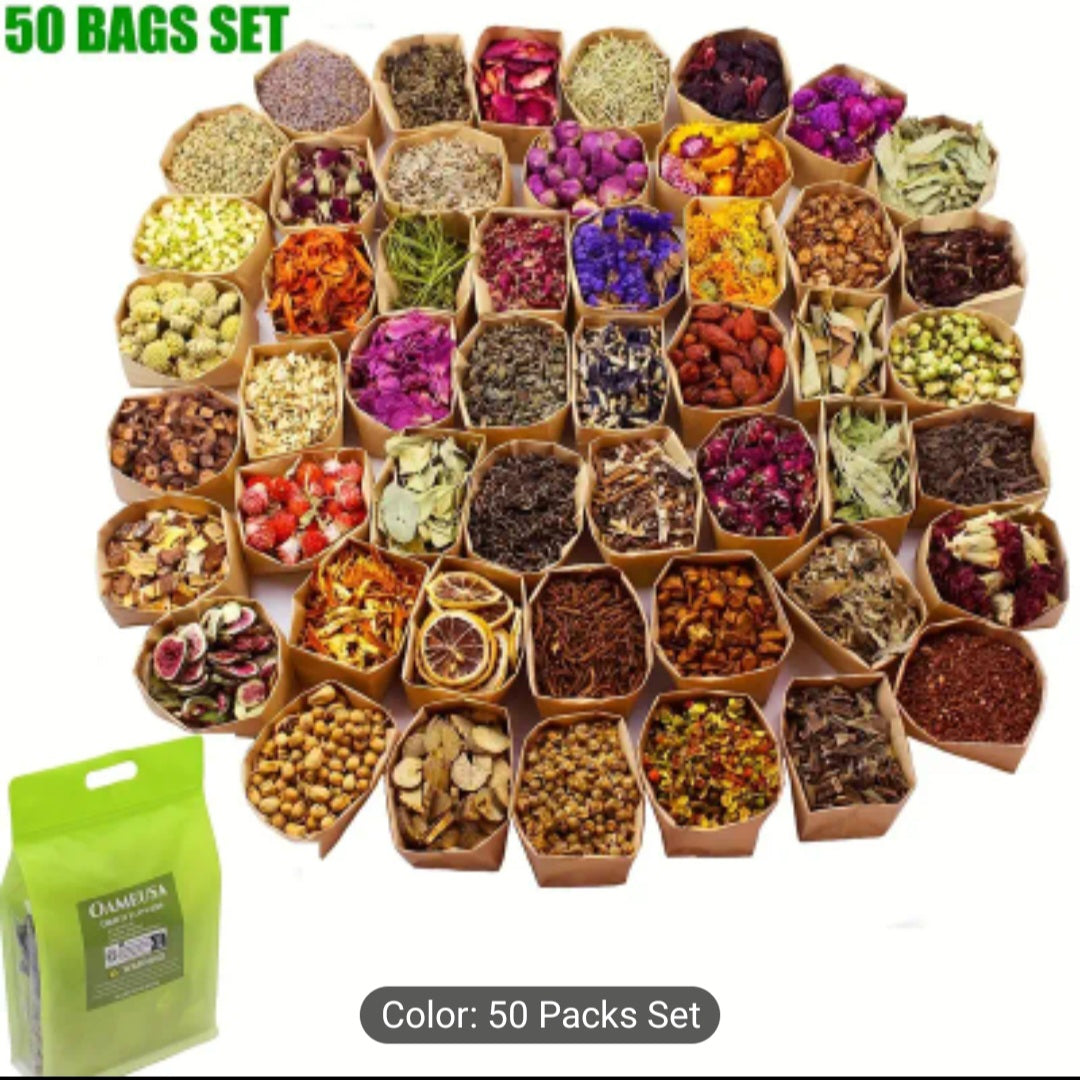 Dried herbs and flowers 50packs