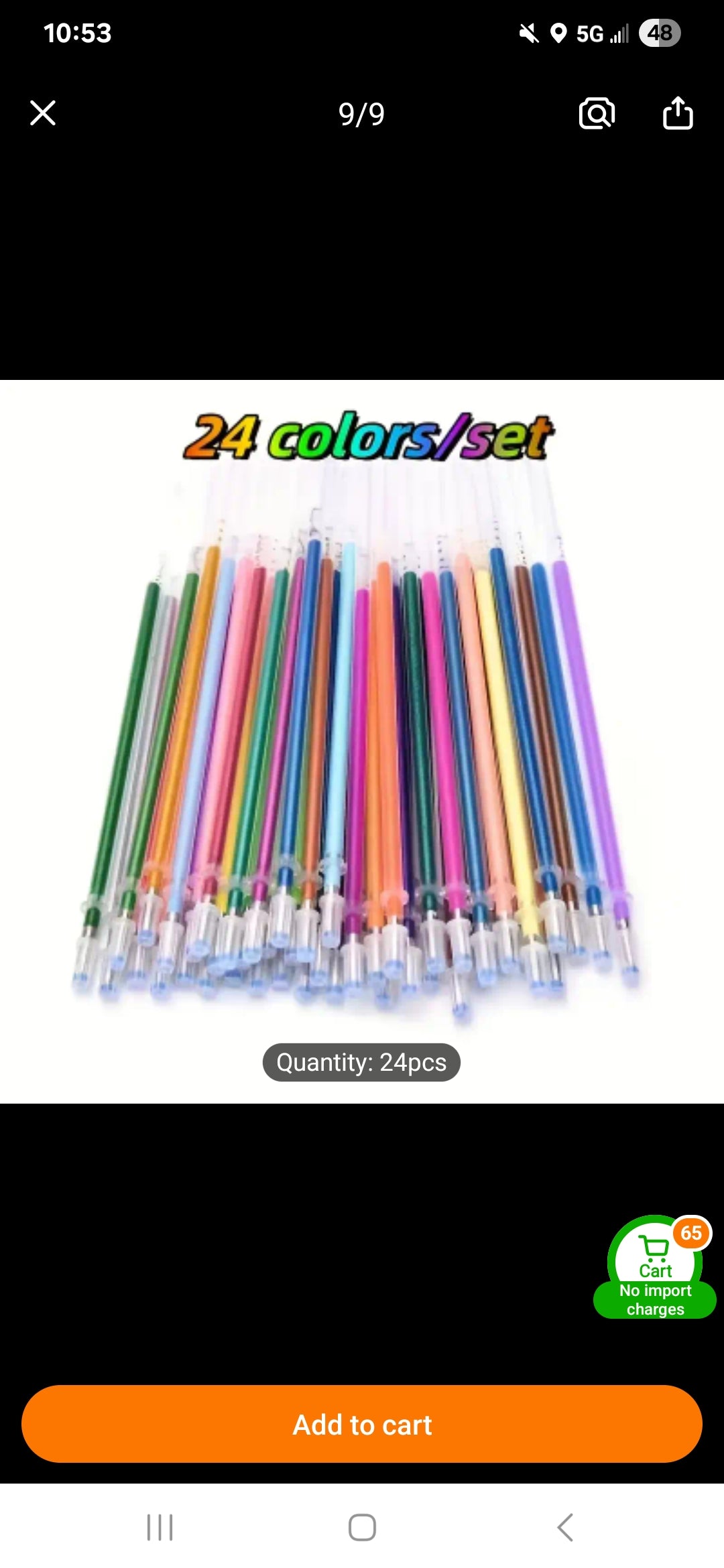 Gel pen inserts
