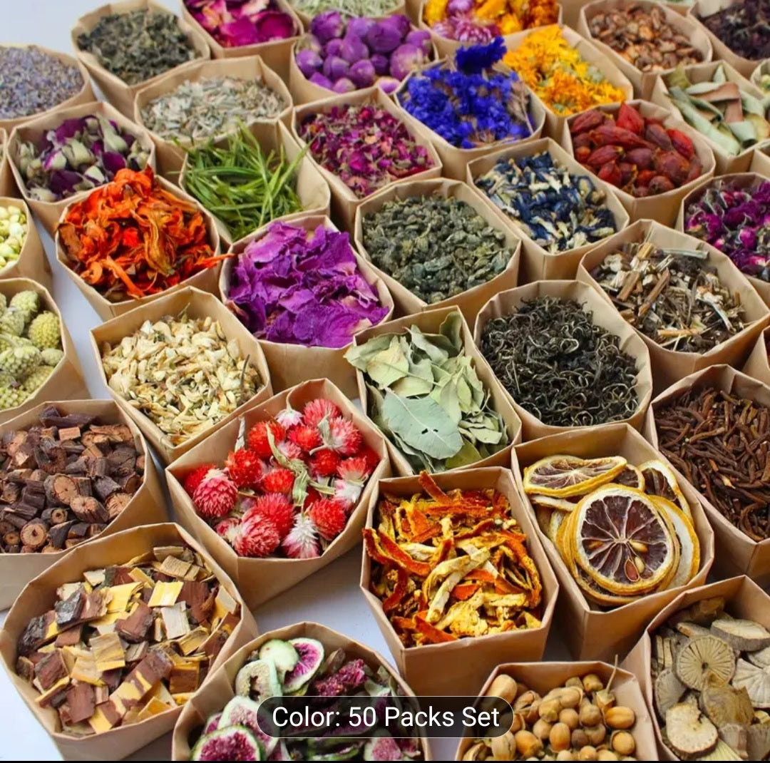 Dried herbs and flowers 50packs