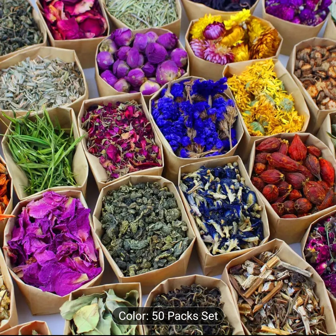 Dried herbs and flowers 50packs
