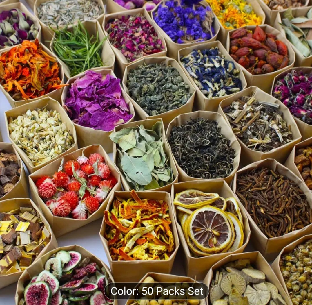 Dried herbs and flowers 50packs