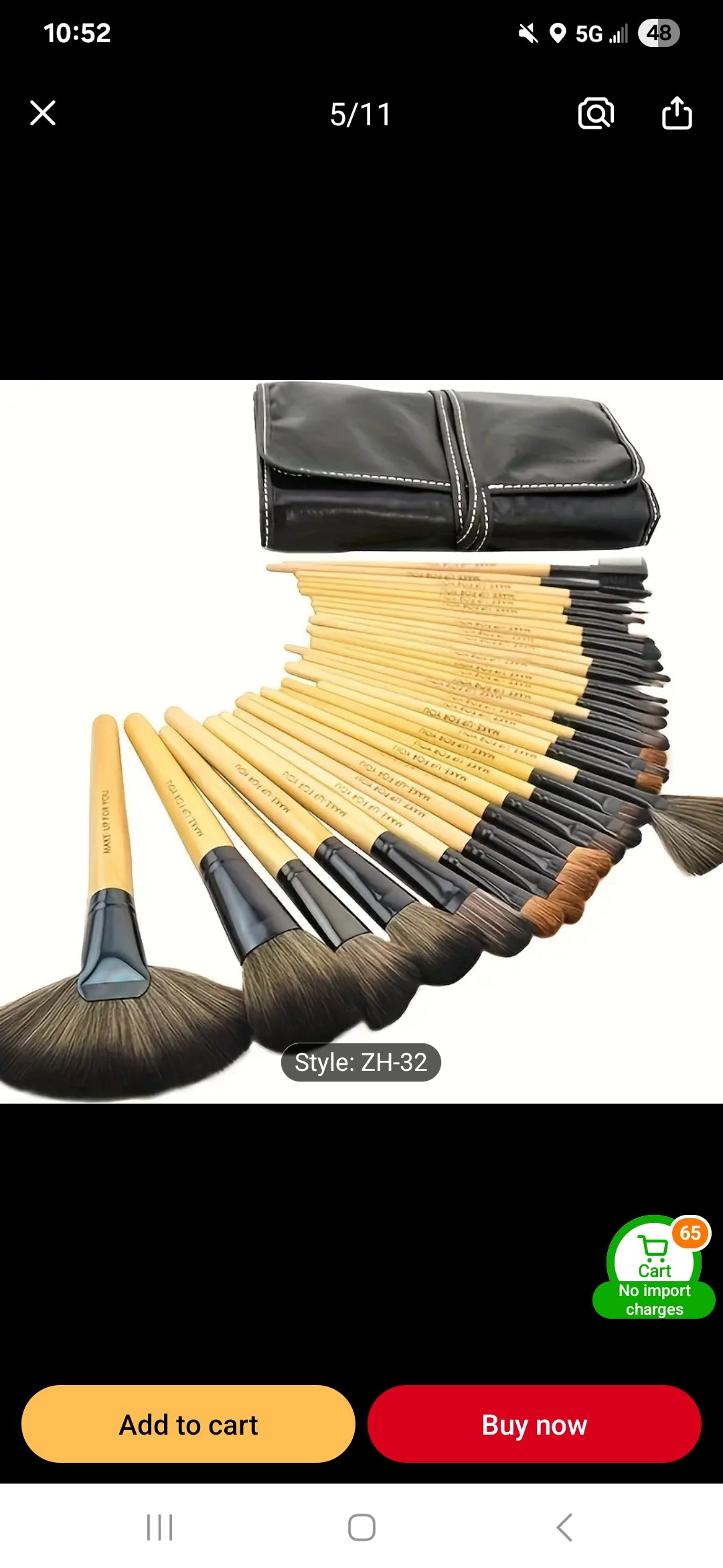 32 piece makeup brush set