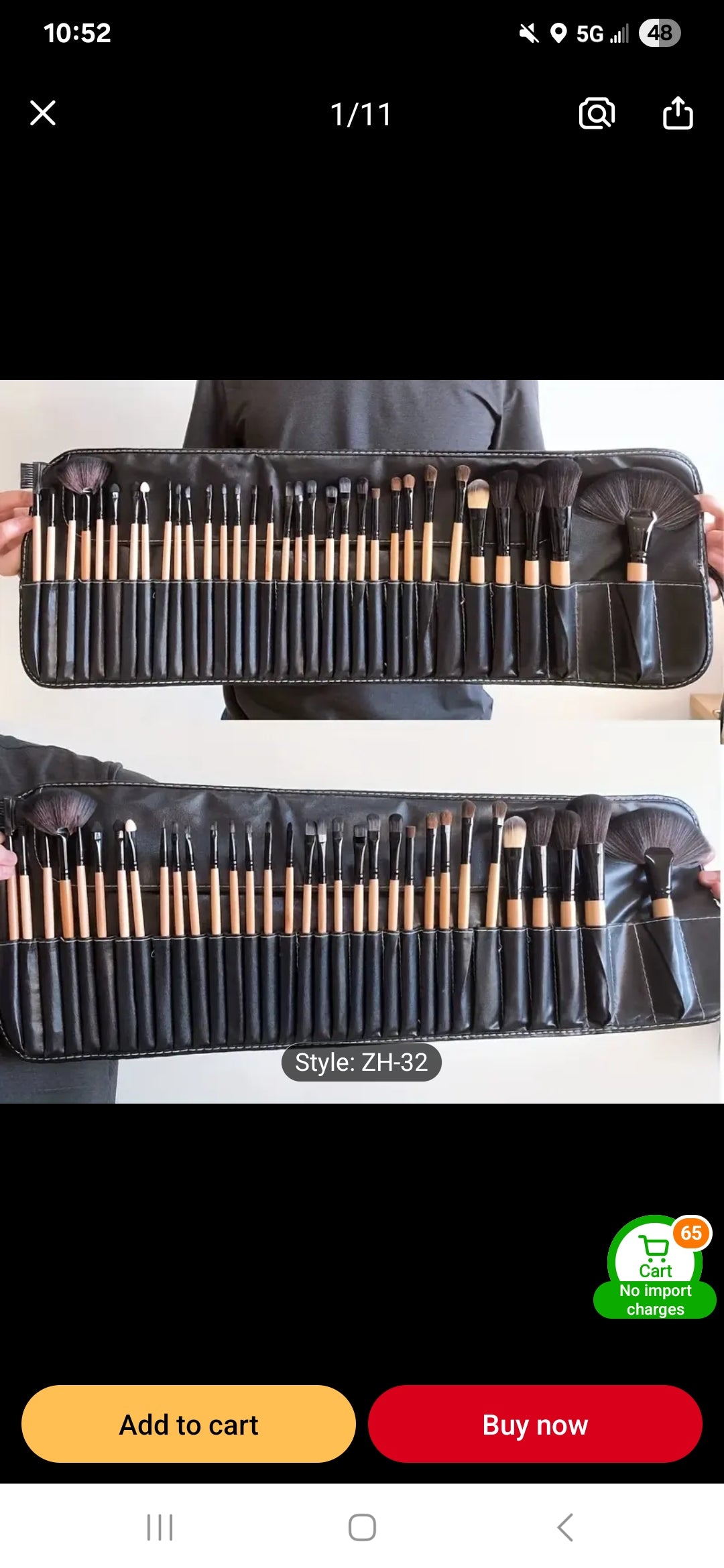32 piece makeup brush set